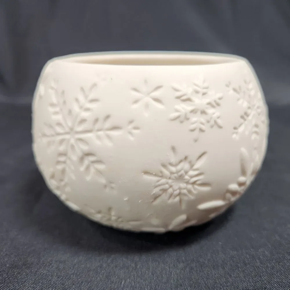 💜PartyLite Ivory Snowflake Illuminescents Fragrance Warmer - Picture 8 of 12